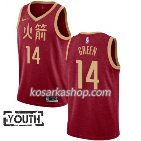 Dres Houston Rockets Gerald Green 14 Nike 2018-19 City Edition Crvena Swingman - Dječji